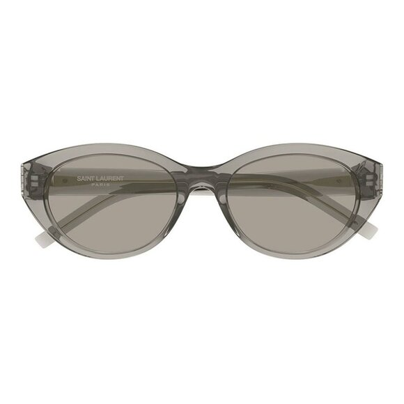 NEW SL M148 004 SAINT LAURENT SUNGLASSES WOMEN ROUND GREY EYEWEAR - Picture 3 of 4